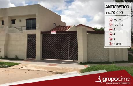 Amplia Casa En Anticretico A Estrenar !!