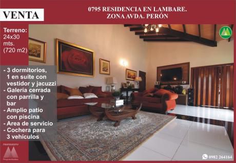 0795 Residencia En Lambare, Zona Avda. Peron