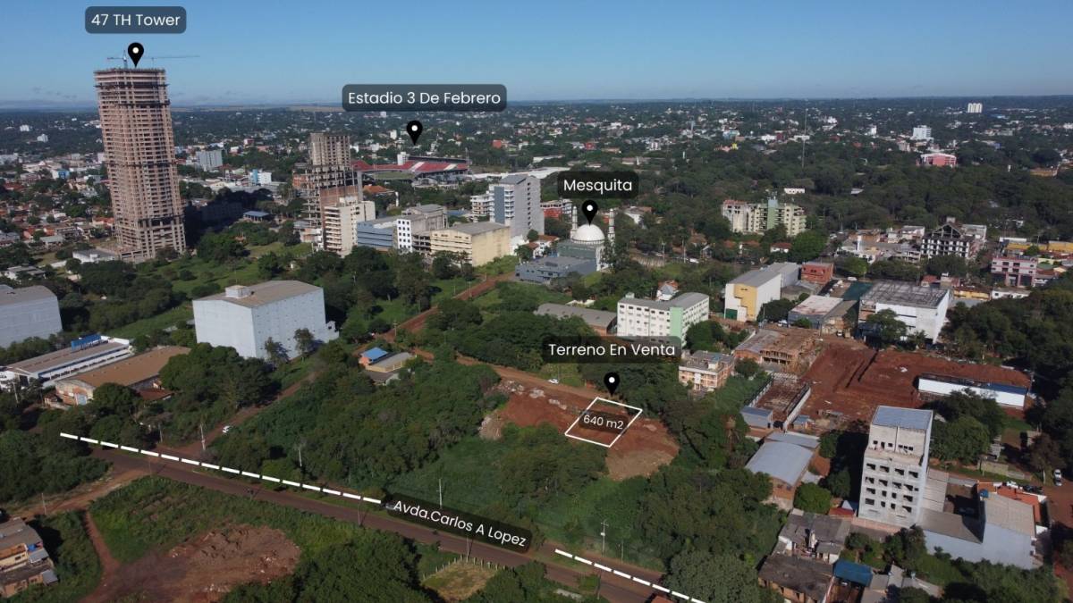 VENDO TERRENO EN CIUDAD DEL ESTE CENTRO A PASOS DEL FUTURO EDIFICIO ATLANTIS — foto 2