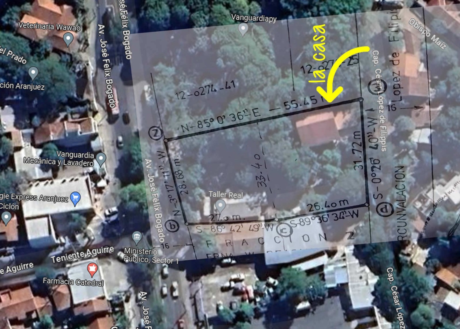 EN VENTA, RESIDENCIA EN AMPLIO TERRENO SOBRE LA AV. JOSÉ FÉLIX BOGADO. — foto 2