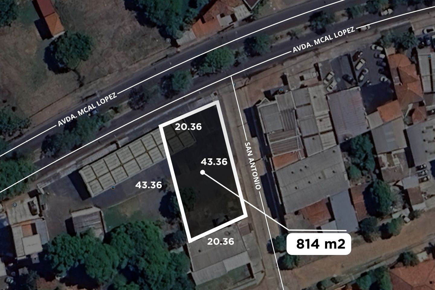 En venta terreno en esquina s/ la Avda Mariscal Lopez, en Fernando de la Mora — foto 3