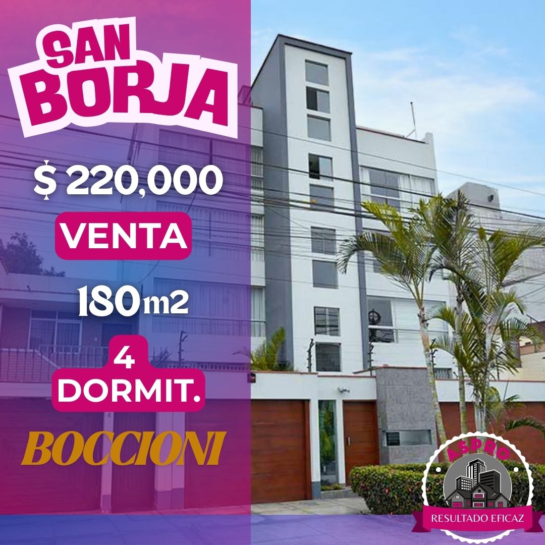 Departamento en venta en San Borja