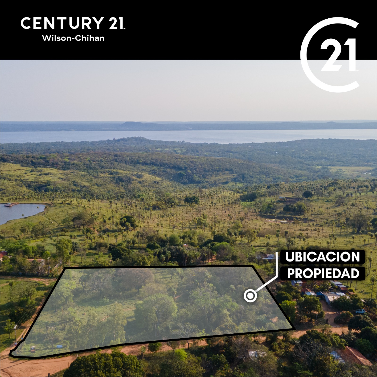 TERRENO SAN BER. VIsta a la Laguna, Lago y Serranía. 10.000 m2 (100 m x 100 m) — foto 3