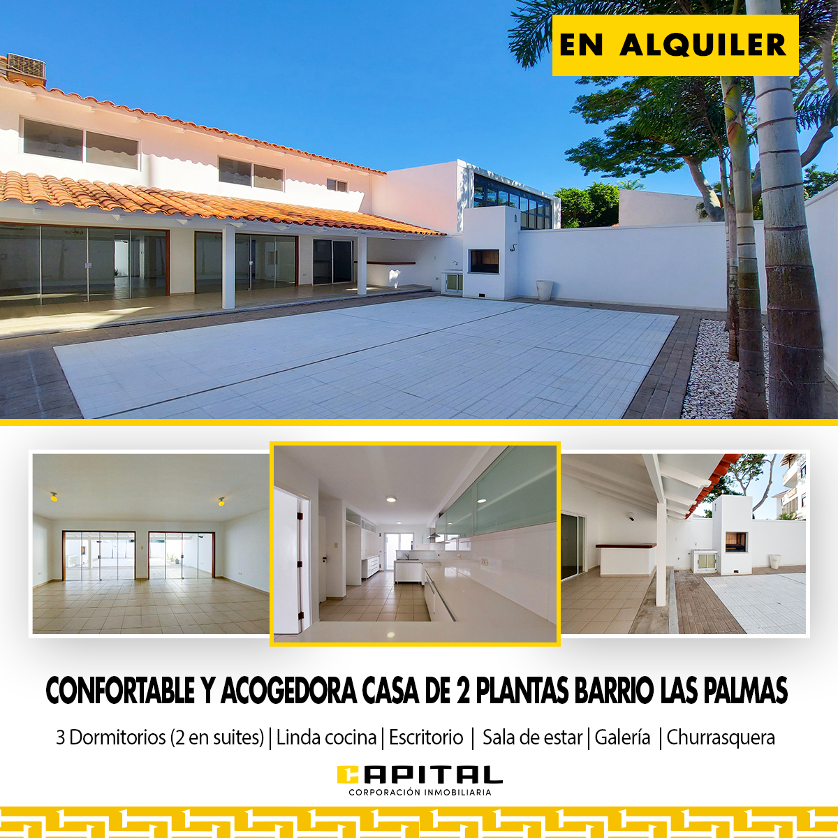 AMPLIA CASA EN ALQUILER BARRIO LAS PALMAS