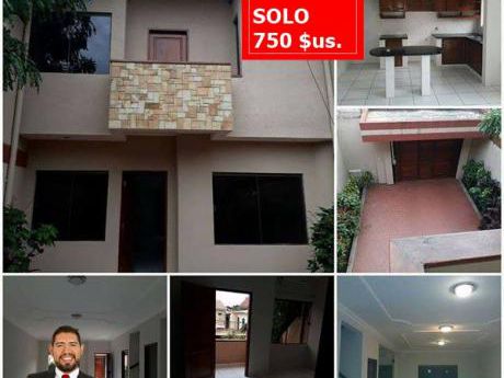 Alquiler Casa Por Solo 750 $us Av . Mutualista