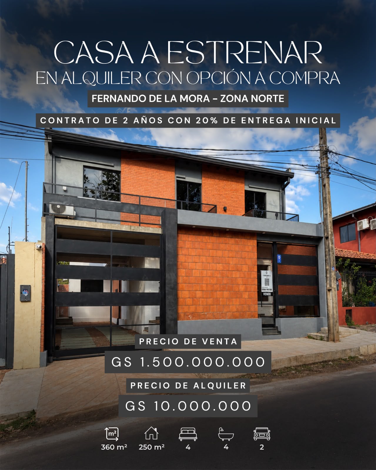 *ALQUILER O VENTA - HERMOSA CASA A ESTRENAR EN FDO DE LA MORA – ZONA NORTE* — foto 2