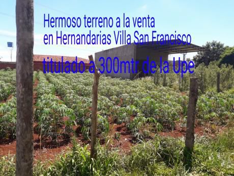 Vendo Terreno En Villa San Francisco