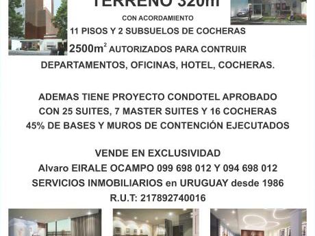 Marco Bruto 1339. Terreno Con Proyecto Para Hotel ó Edificio