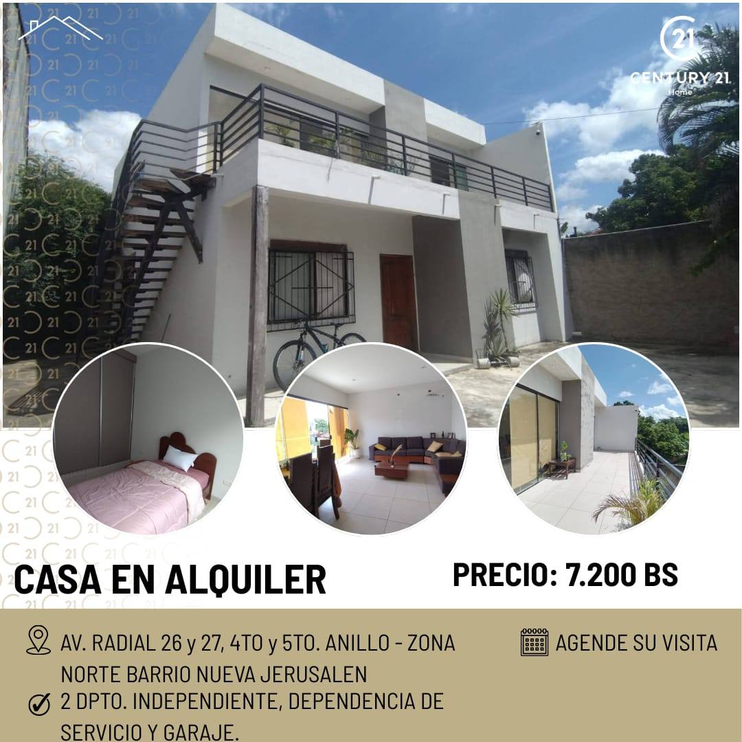 Casa en alquiler en Norte