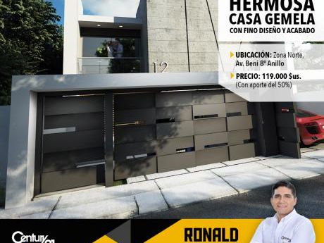 Hermosa Casa En Pre-venta Av. Beni 8vo. Anillo