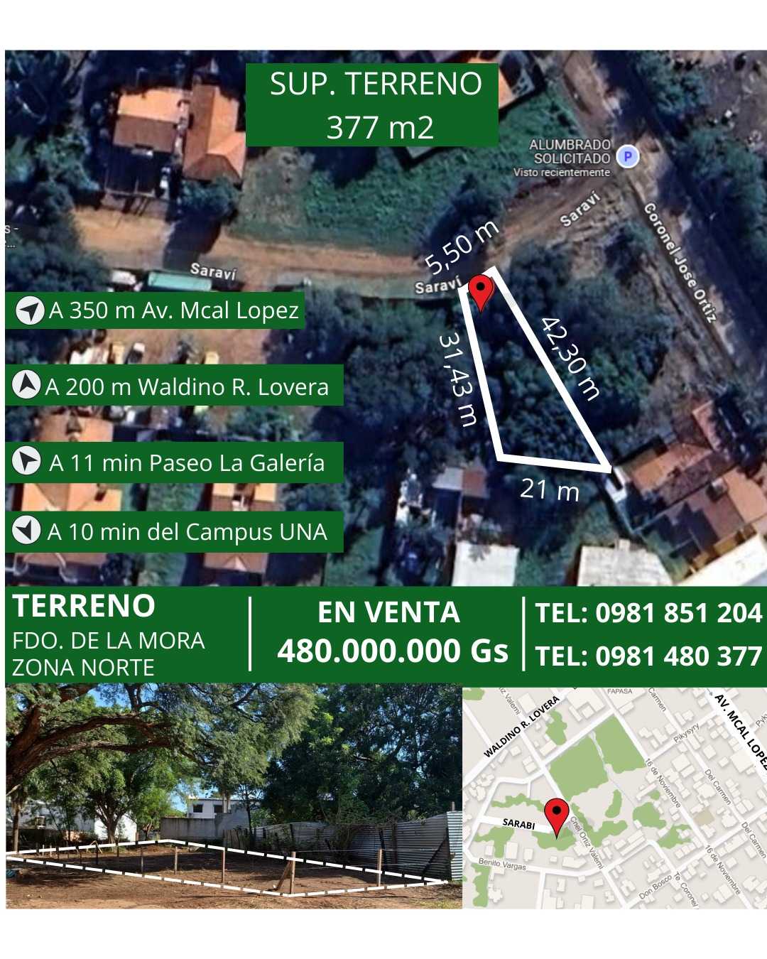 Vendo Terreno En Fernando De La Mora Zona Norte — foto 2