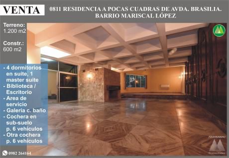 0811 Residencia En Barrio Mariscal López