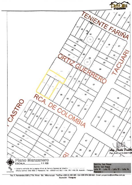 Vendo V-022 Terreno En Esquina - Barrio San Roque