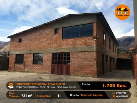 Propiedad Industrial En Alquiler Próximo Beijing Y Circunvalación