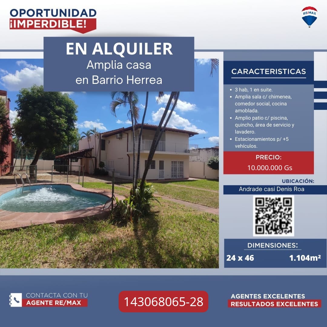 Casa en alquiler en Herrera