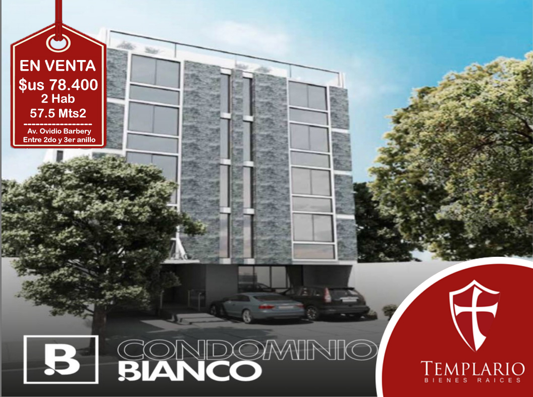 En Venta Departamento De 2 Habitaciones,  Av. Ovidio Barbery