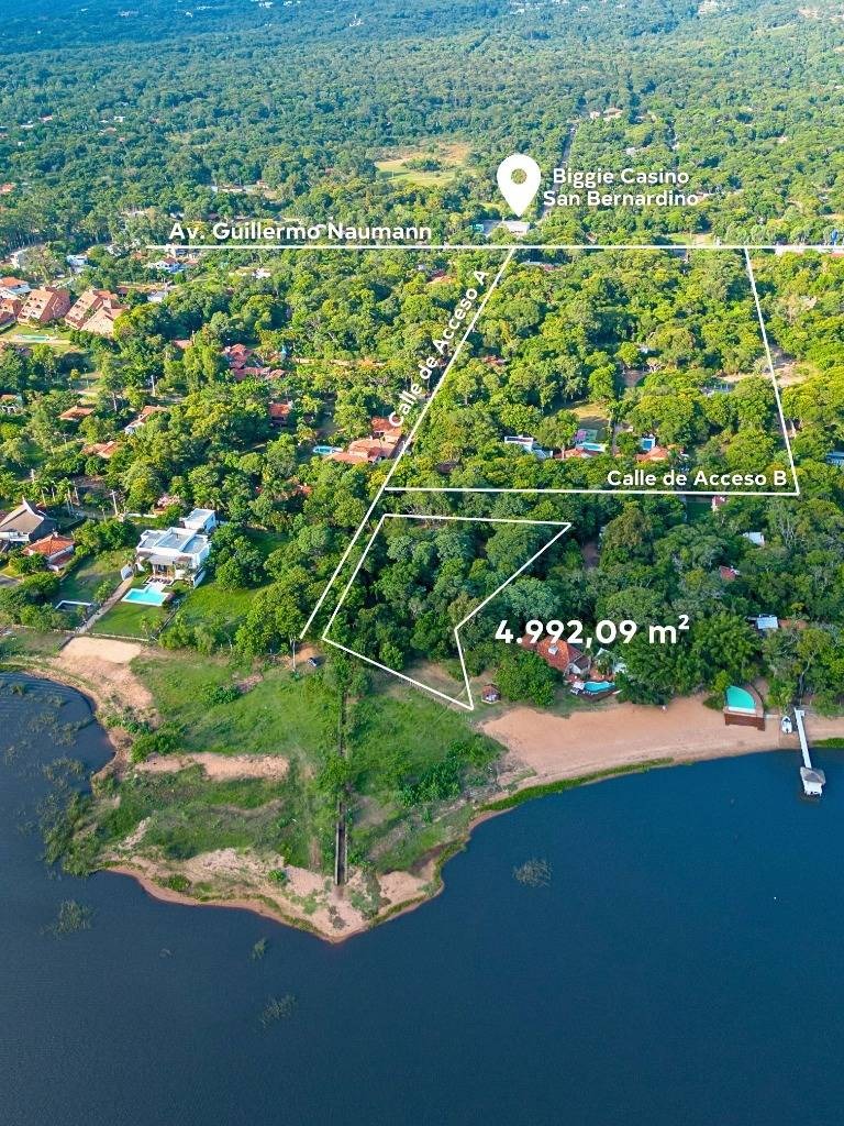 VENDO IMPONENTE TERRENO DE 4.992M2 SOBRE EL LAGO EN SAN BERNARDINO — foto 2