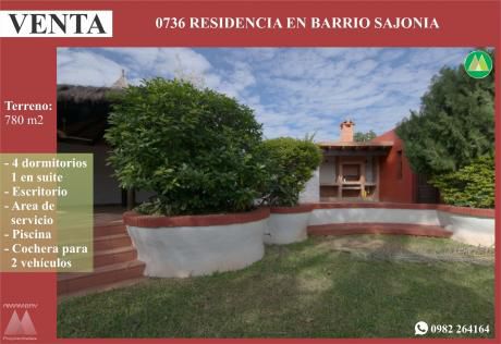 0736 Residencia En Barrio Sajonia