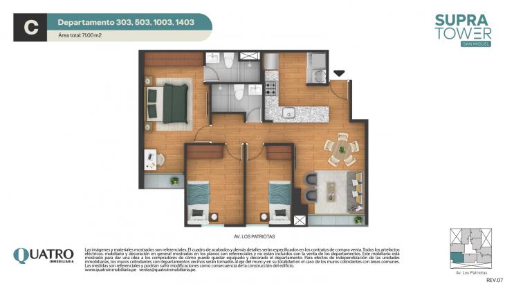 Departamento en venta en San Miguel