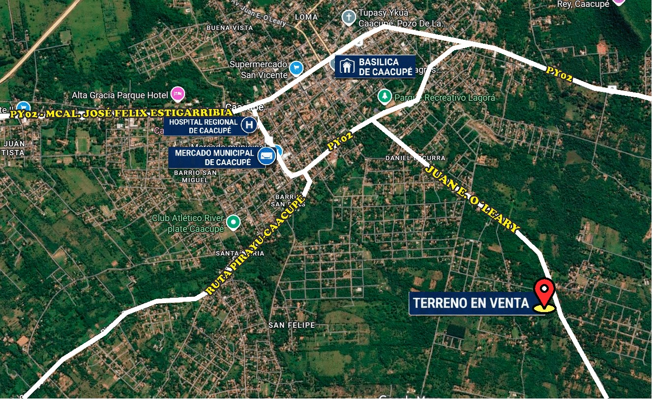 VENDO Terreno de 13.910 m² en Aquino Cañada, Caacupé - foto 1