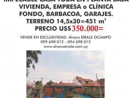 Vivienda O Empresa.toda En Planta Baja