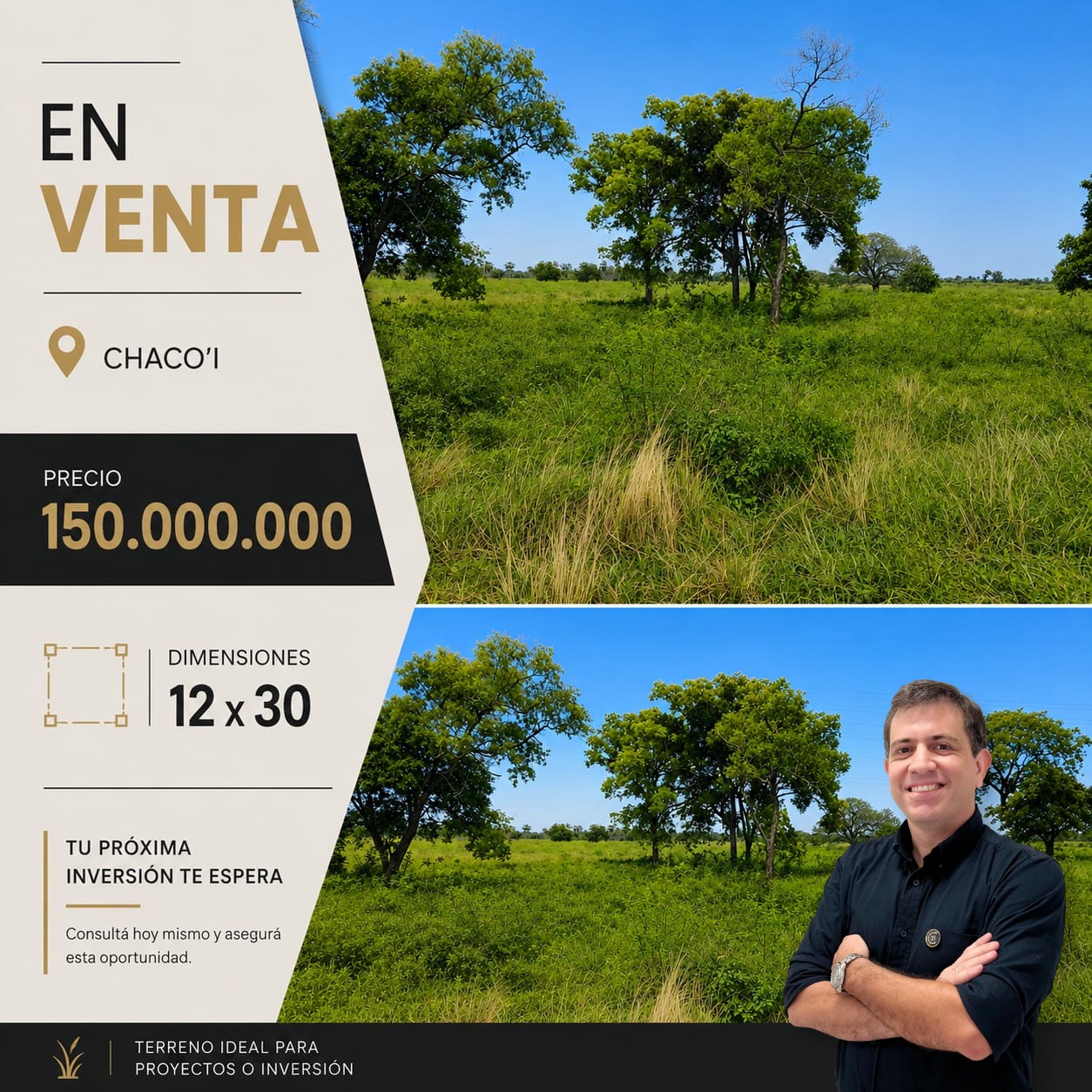 EN VENTA TERRENO DE 360m2 EN CHACO'I - NUEVA ASUNCIÓN - foto 3