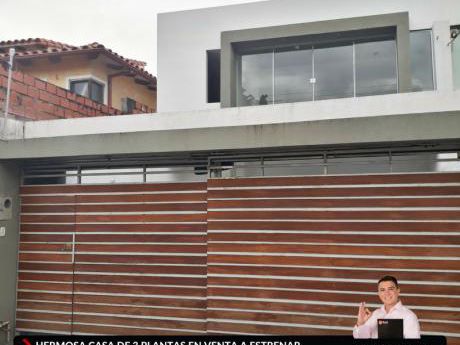 Casa En Venta A Estrenar - Av. Roca Y Coronado 3er Y 4to Anillo