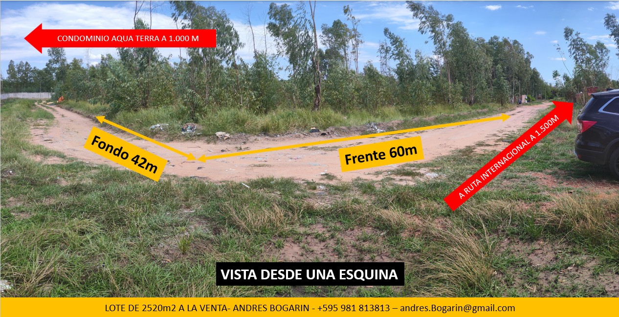 Vendo Hermoso Lote 2520m2 Con 2 Esquinas — foto 3