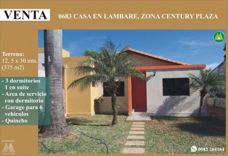 0683 Casa En Lambare, Zona Century Plaza