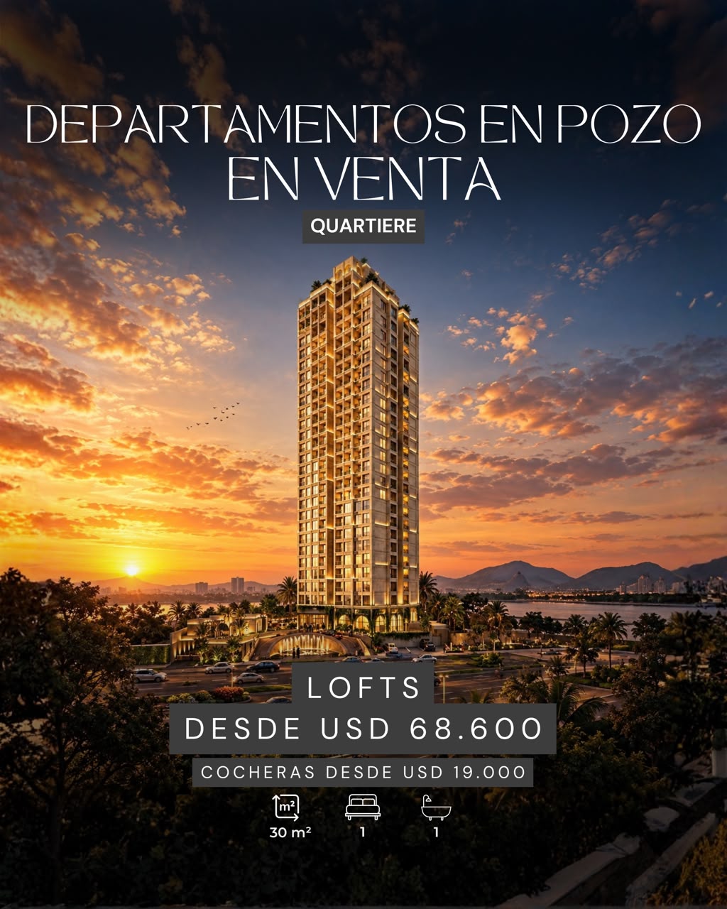 Monoambiente en venta en Villa Morra