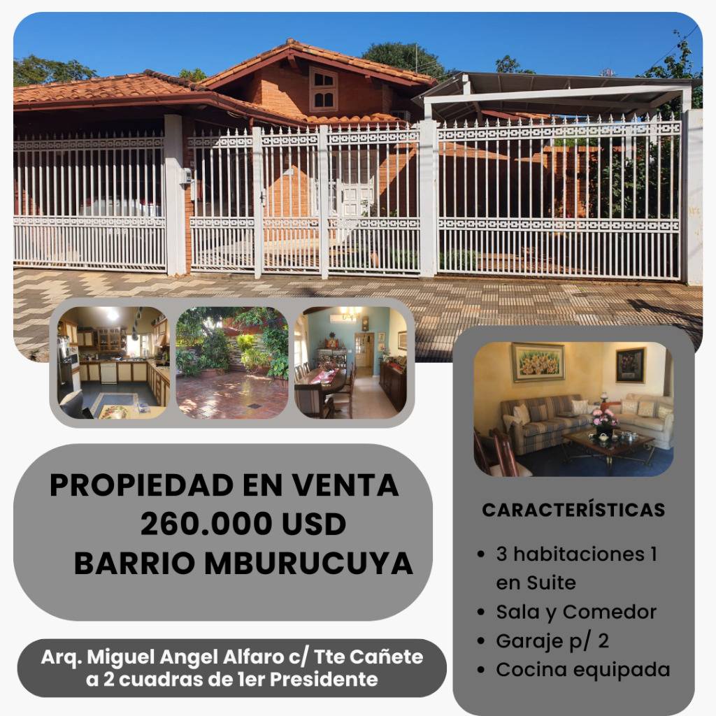Casa en venta en Mburucuyá
