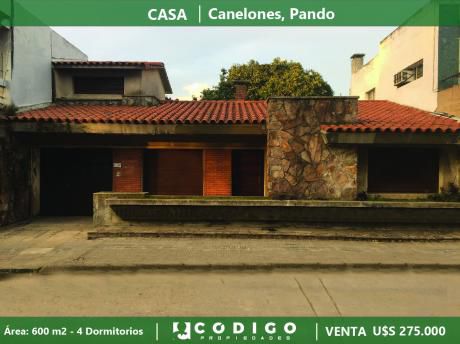 Venta De Chalet En Pando Con Garage Y Fondo