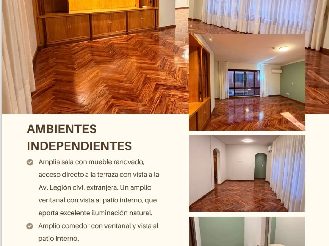 ALQUILO DEPARTAMENTO DE 3 DORMITORIOS EN RECOLETA — foto 3