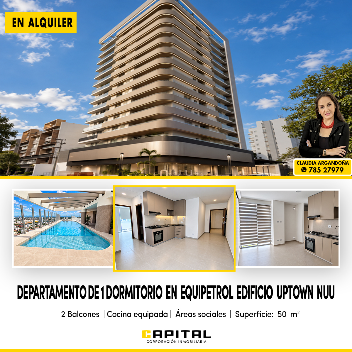 Departamento en alquiler en Equipetrol