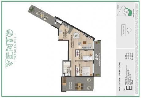 Penthouse 2 Dormitorios En Tres Cruces