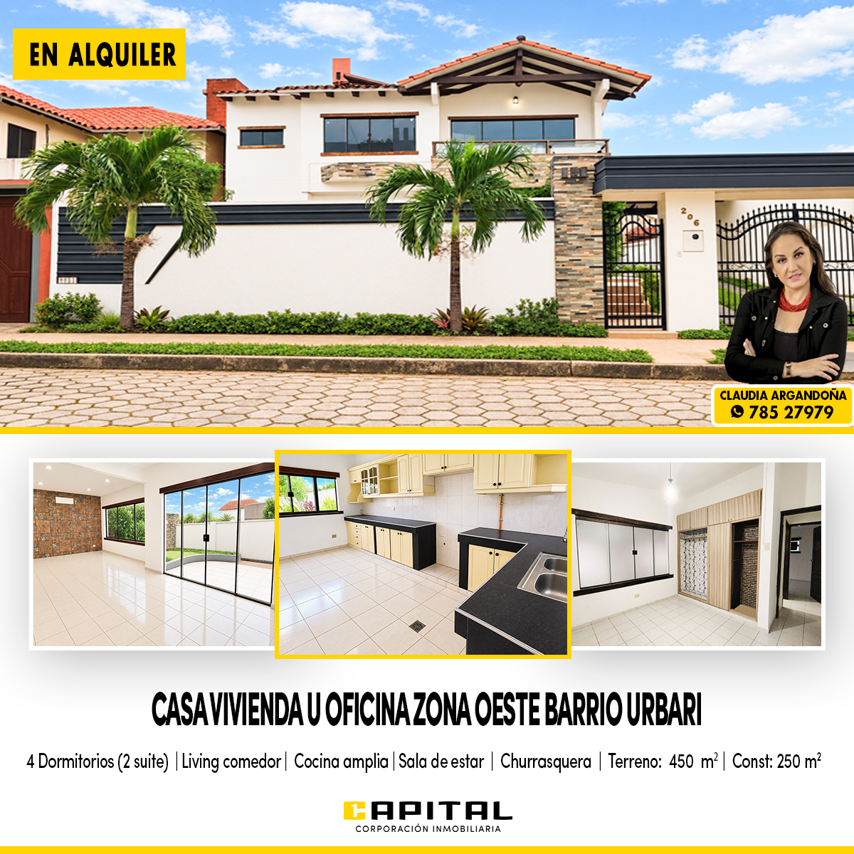 Casa en alquiler en Oeste