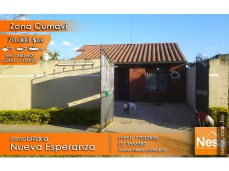 Nesa Vende Casa En La Z. Cumavi