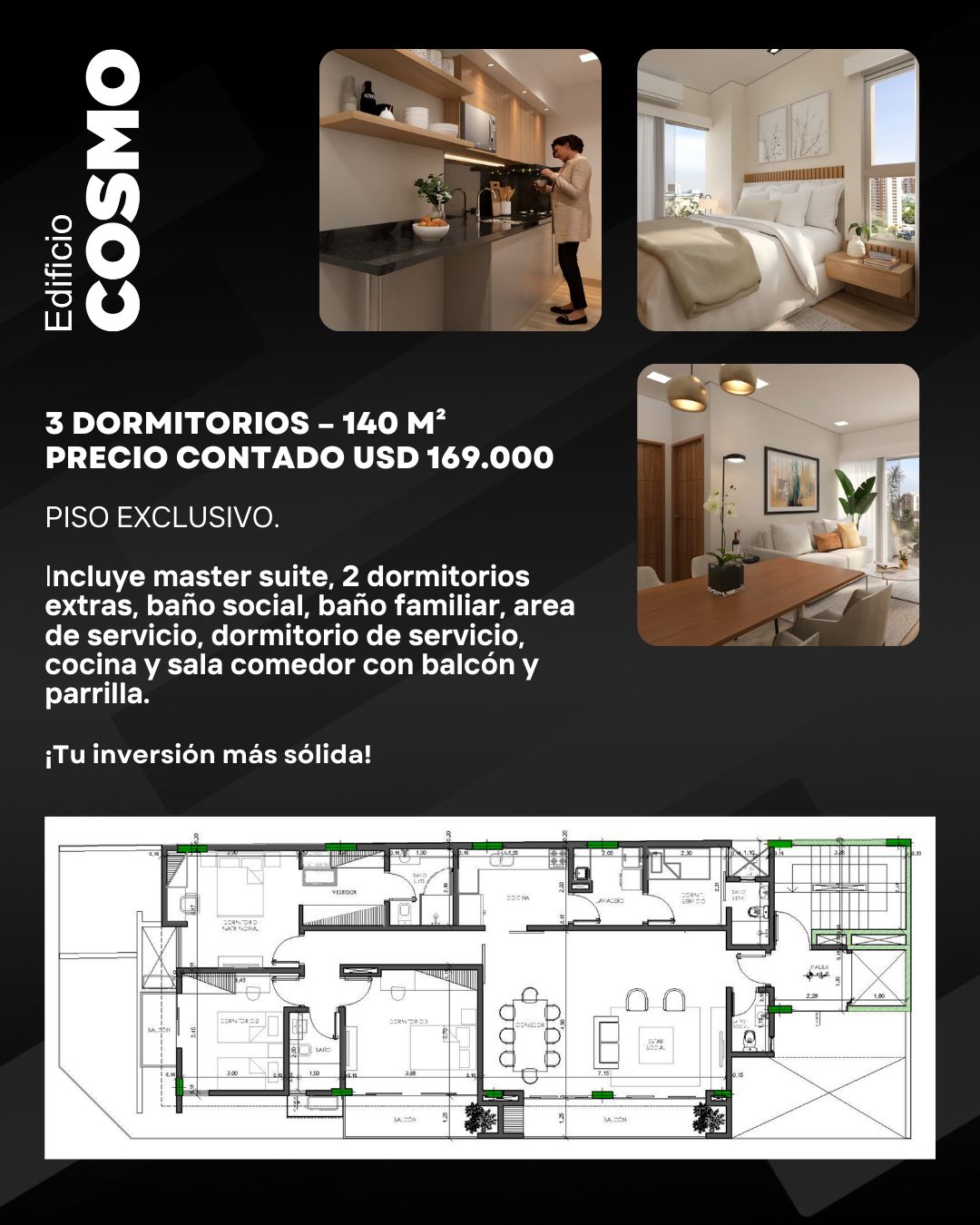 Departamento en venta en Las Mercedes, Asunción — foto 3