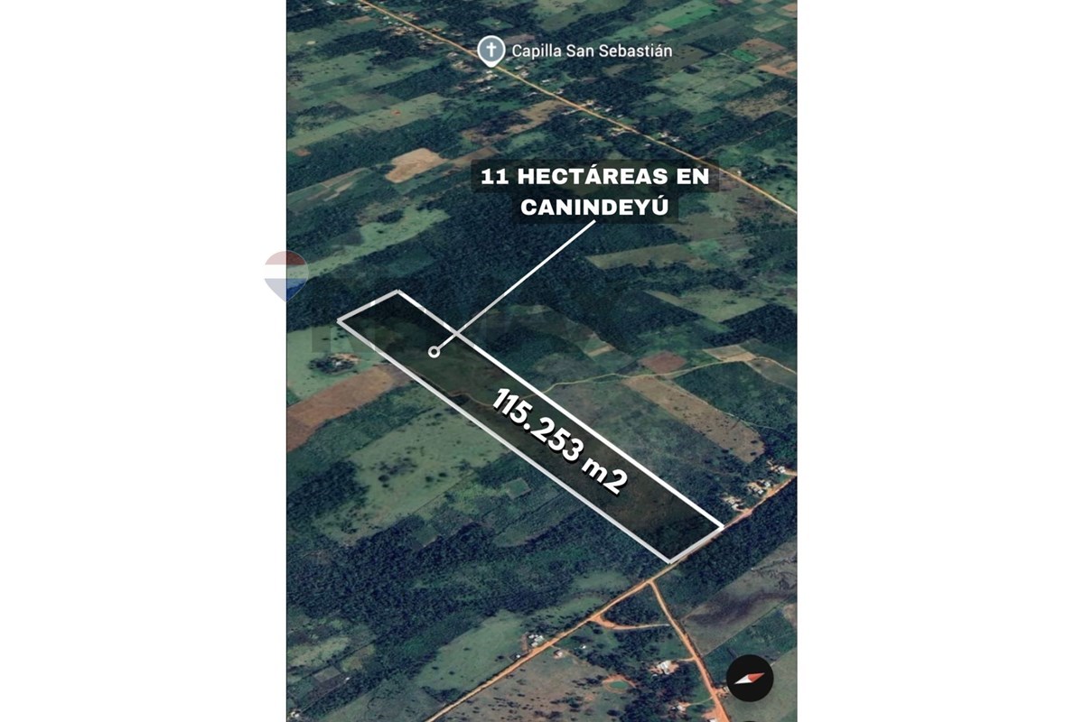 Vendo Terreno de 11 Hectáreas con 5.253 m² Villa Ygatymi, Canindeyú — foto 3