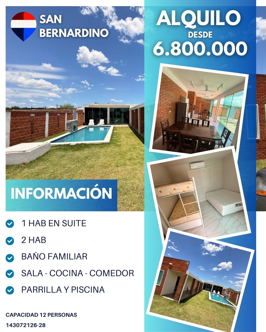 Alquiler Temporal en San Bernardino – Ideal para Vacaciones y Eventos — foto 3