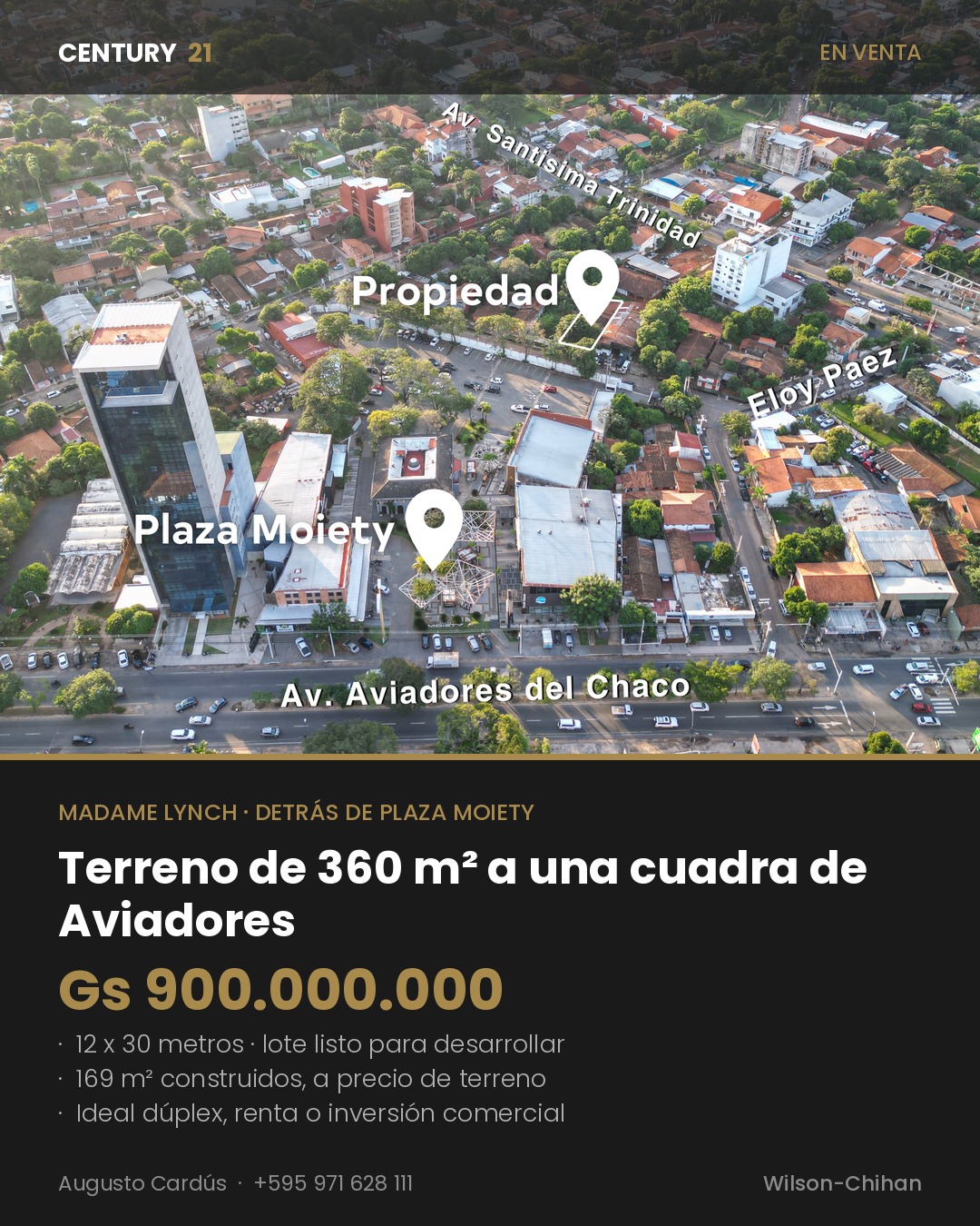 Terreno de 360 m² a una cuadra de Aviadores del Chaco — foto 3