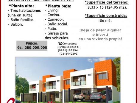 Vendo Duplex En La Ciudad De ñemby!