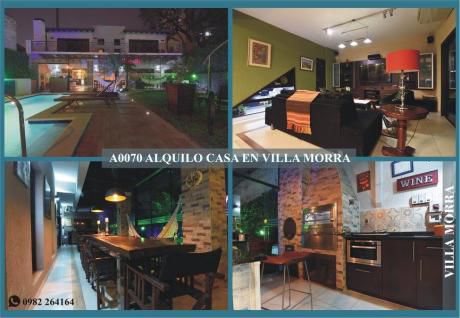 A0070 Alquilo Casa Amoblada, Barrio Villa Morra