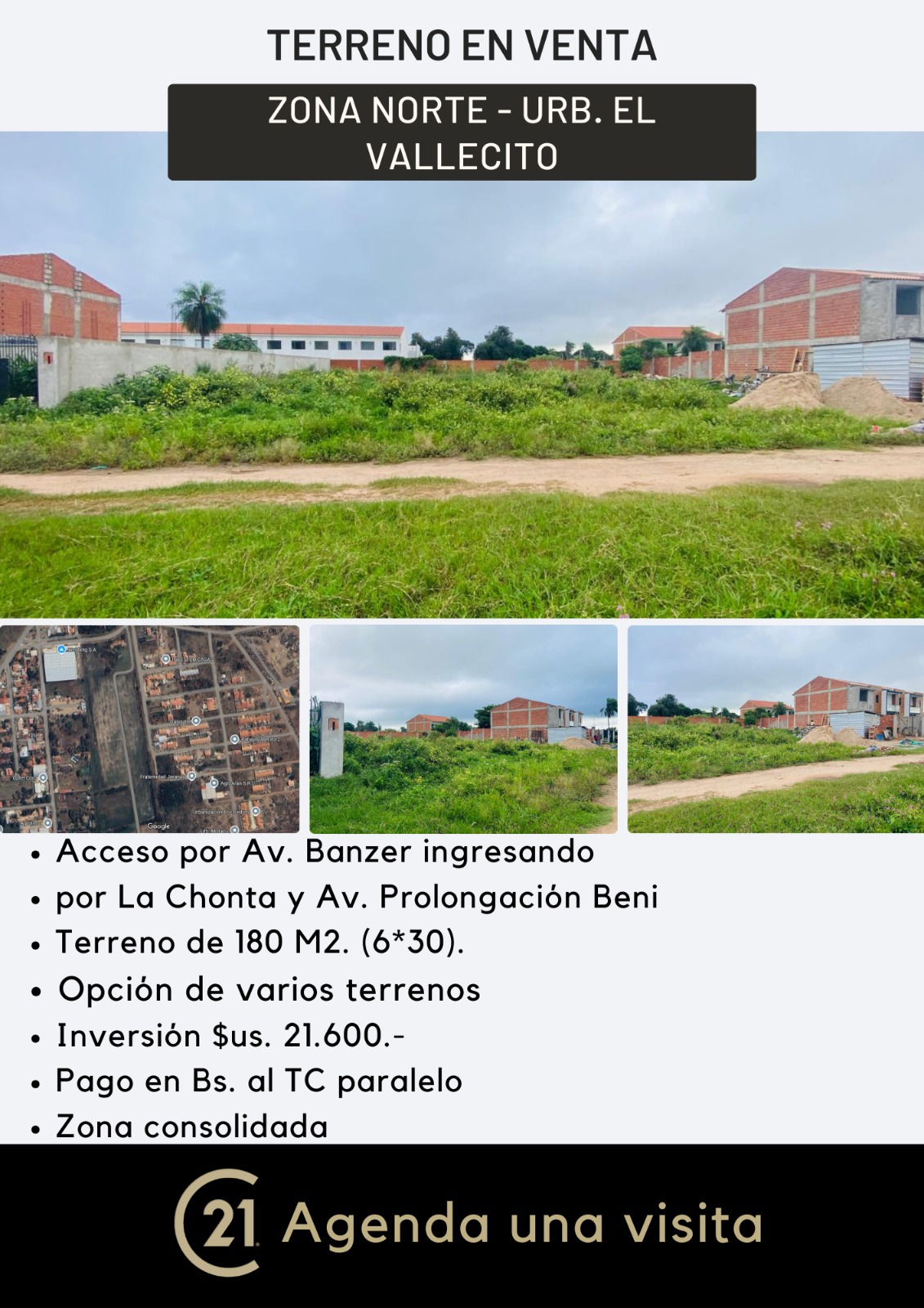 El Vallecito Terreno En Venta Zona Norte