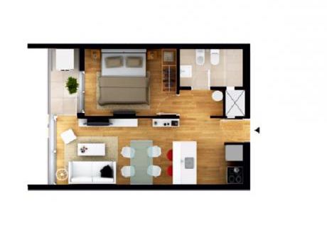 Apartamento En Mercedes Y Arenal Grande