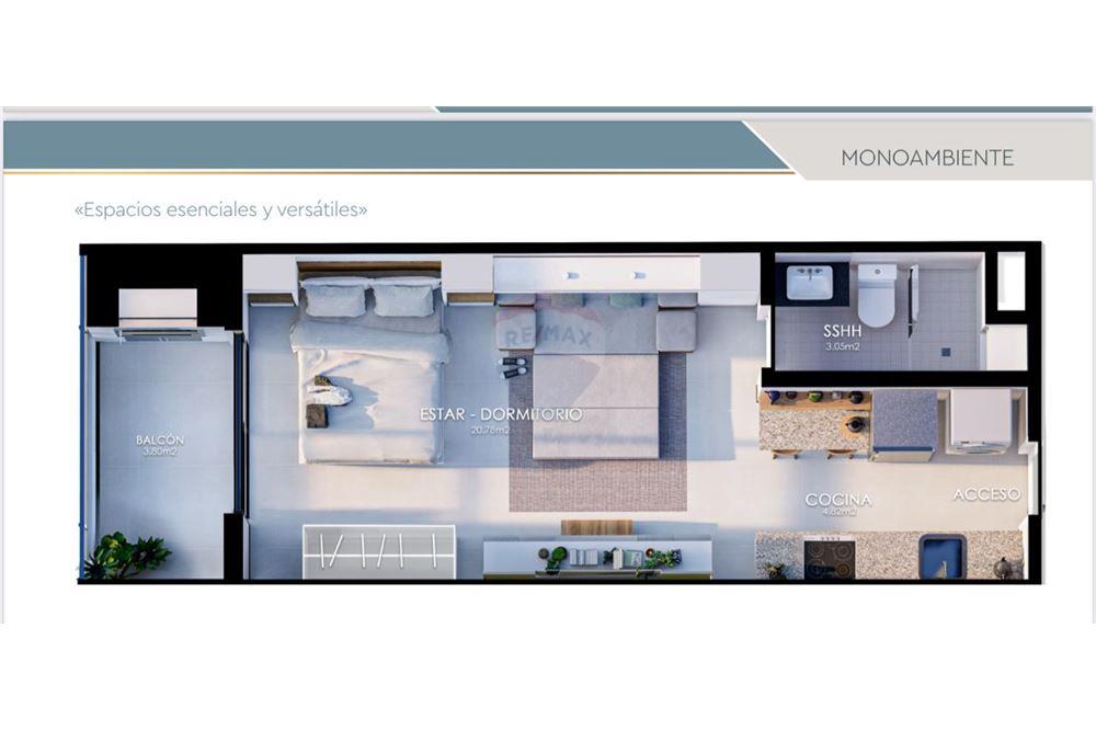 VENDO MONOAMBIENTE EN CIVIS ALPHA — foto 3