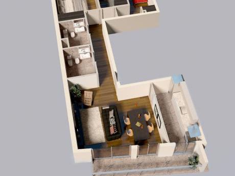 Vivienda Social. Aparamento 3 Dorm. 2 Baños.