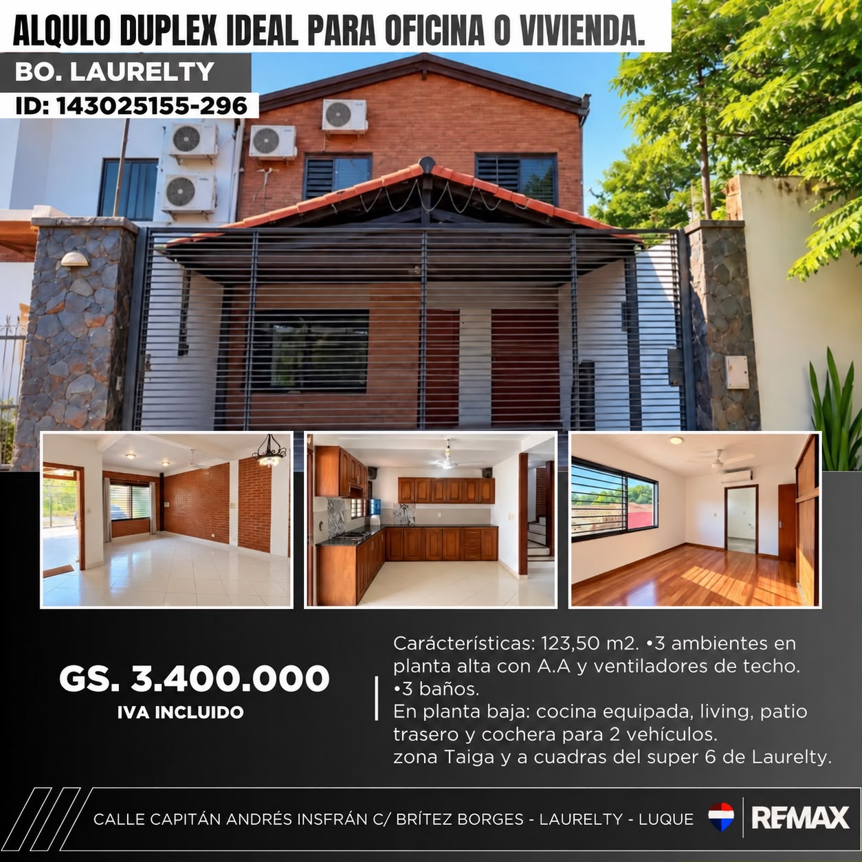 Casa en alquiler en Luque