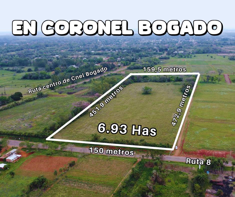 VENDO 6.9 HECTAREAS EN CORONEL BOGADO - ITAPUA — foto 2