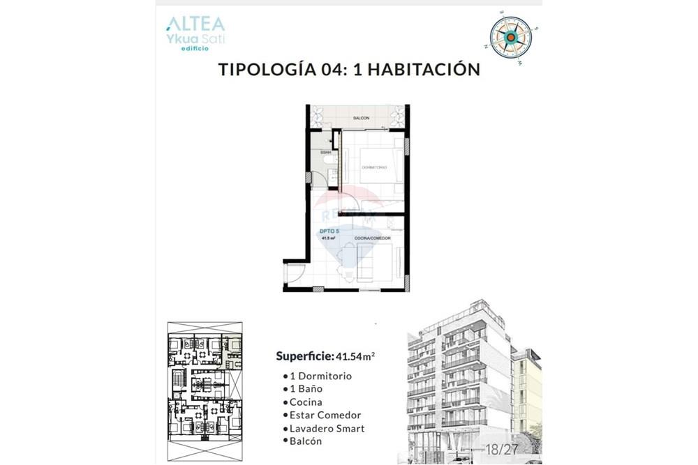 VENDO DEPARTAMENTO DE 1 HABT. YCUA SATI — foto 2